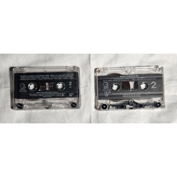 Peter Gabriel Shaking The Tree & So Cassette Tested (1990, 1986) Pre-owned - Picture 4 of 5